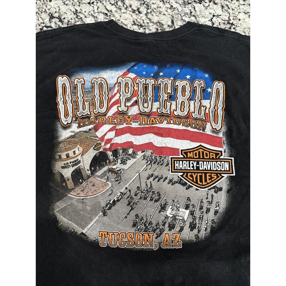 Harley-Davidson Old‎ Pueblo Tucson Arizona 2XL Black Motorcycle Short Sleeve